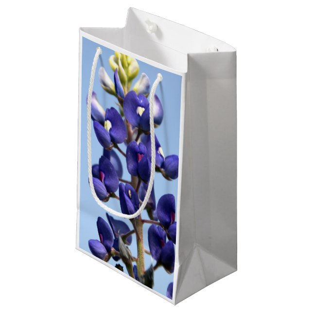 Texasbluebonnet-Geschenk-Tasche Kleine Geschenktüte (Vorderseite Schrägansicht)