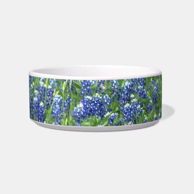 Texasbluebonnet-Haustier-Schüssel Napf (Vorderseite)