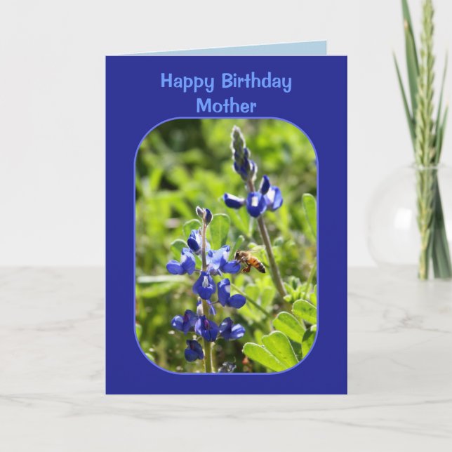 Texasbluebonnets-Mutter-alles Gute zum Geburtstag Karte (Vorderseite)