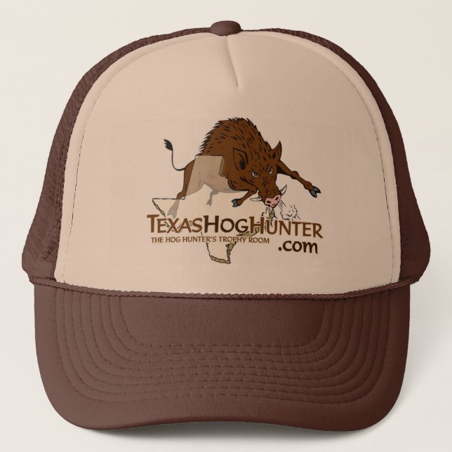 TexasHogHunter.com-Hut Truckerkappe (Vorderseite)