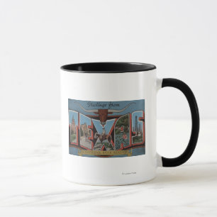 TexasLarge Letter Scenes Tasse