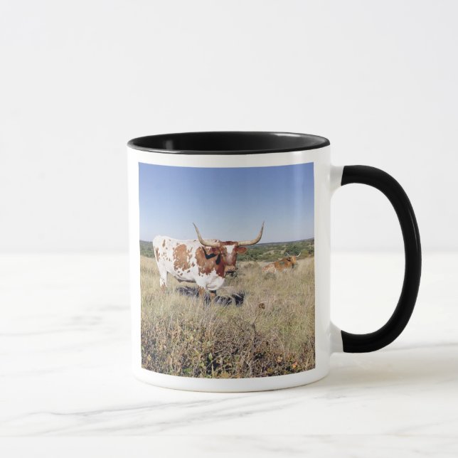 Texaslonghorn-Zucht (Foto) Tasse (Rechts)