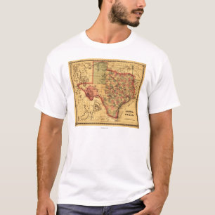 TexasPanoramic Karte T-Shirt