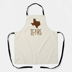 Texasymbole, Staat von Texas, braun Schürze