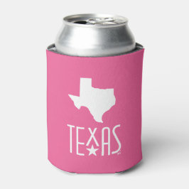 Texasymbole, Staat von Texas, rosa Dosenkühler