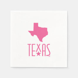 Texasymbole, Staat von Texas, rosa Serviette