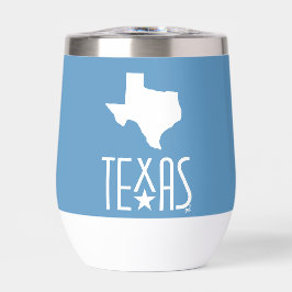Texasymbole, Staat von Texas weiß, blau