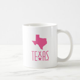 Texasymbole, Texas, rosa Kaffeetasse