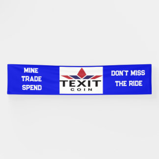 TeXit-Coin-Logo 2.5' x 12' Banner