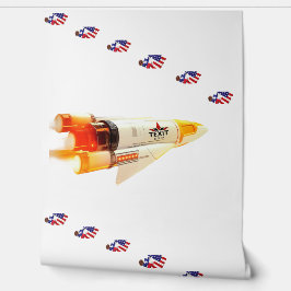 TeXit Coin Rocket Ship Puzzle Pieces 2' x 21' Tapete