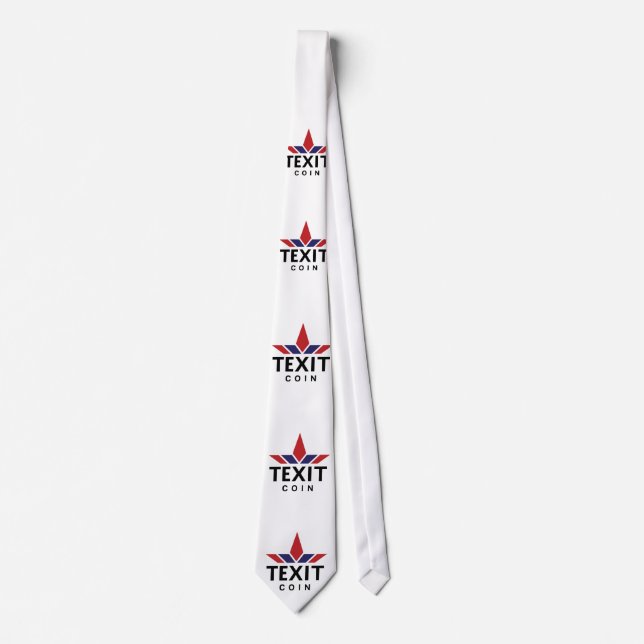 TexitCoin Offizielles Logo Neck Tie Krawatte (Vorderseite)