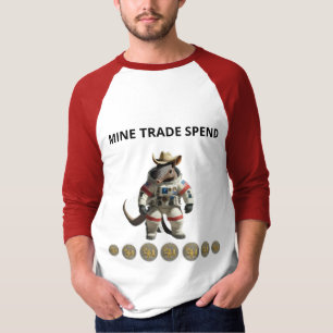 TexitCoin offizielles Logo und Gürteltier T-Shirt