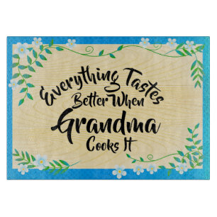 Text ändern Alles schmeckt besser, wenn Oma Schneidebrett