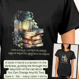 Text ändern, Bücher & Schriften, Zitat, Schwarz T-Shirt