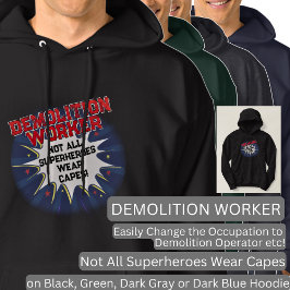 Text ändern, DEMOLITIONSARBEITNEHMER nicht alle Su Hoodie