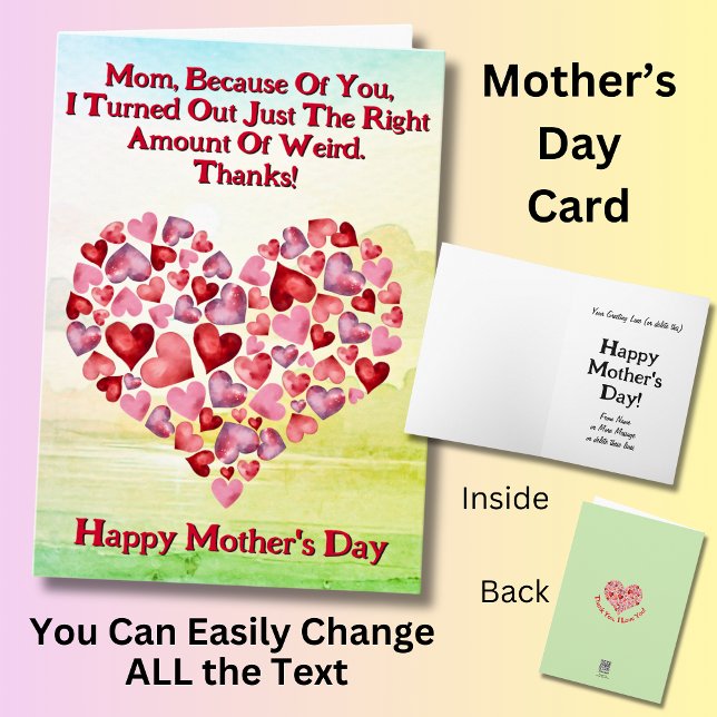 Text ändern, ich habe mich genau richtig seltsam h karte (Von Creator hochgeladen)