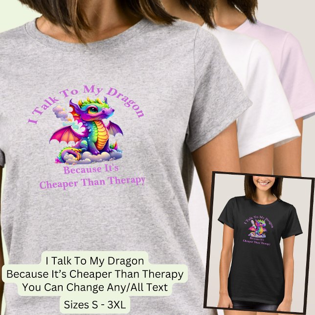 Text ändern, mit Drachen sprechen billiger als The T-Shirt (Von Creator hochgeladen)