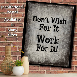 Text ändern - Nicht wünschen, dass es funktioniert Poster