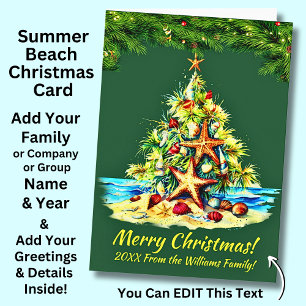Text ändern, Starfish Muscheln Sandwein Weihnachts Karte