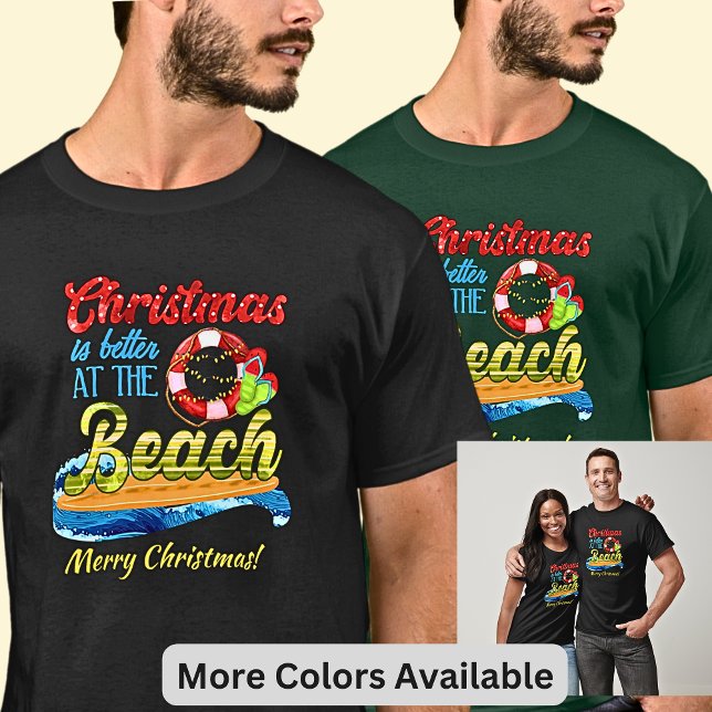 Text ändern - Weihnachten ist besser am Strand! T-Shirt (Von Creator hochgeladen)
