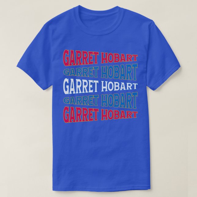 TEXT ART USA GARRET HOBART T-Shirt (Design vorne)