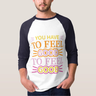 Text-basierter Neon Light Custom Typografy T - Shi T-Shirt