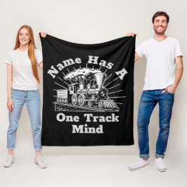 Text bearbeiten hinzufügen, hat einen Track-Mind-D Fleecedecke