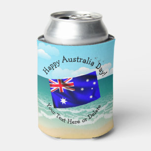 Text bearbeiten Passend zum Australischen Tag Flag Dosenkühler