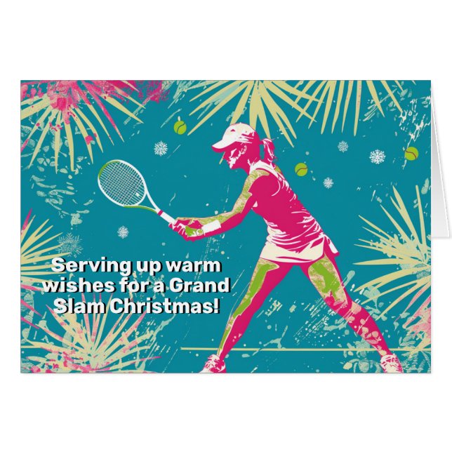 🎾 🎄 Text, der etwas Feiertagsfröhlichkeit bietet (Vorderseite (Horizontal))