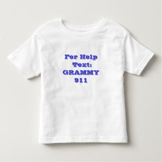 Text der Hilfe: GRAMMY 911 Kleinkind T-shirt