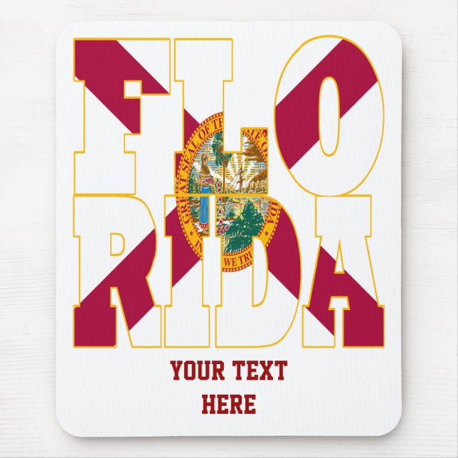 Text der Landesflagge in Florida Mousepad (Vorne)