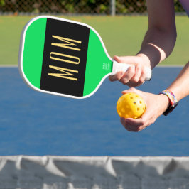 Text der MAMA cool Lime Green Wide Centre Pickleball Schläger