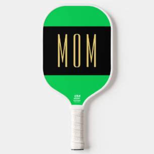 Text der MAMA cool Lime Green Wide Centre Pickleball Schläger