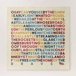 Text der Nationalhymne 1 Puzzle
