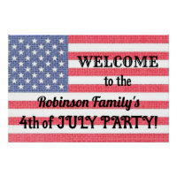 Text der patriotischen amerikanischen Flagge Burla