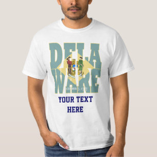 Text der Staatsflagge Delaware T-Shirt