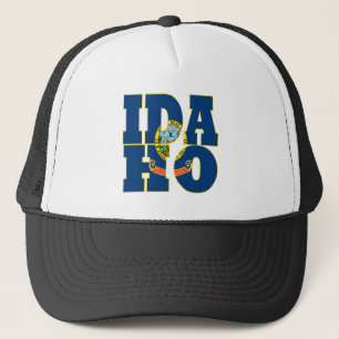 Text der Staatsflagge von Idaho Truckerkappe