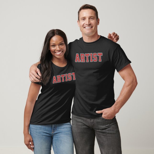 Text der Universität Künstler T-Shirt (Unisex)