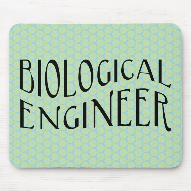 Text des biologischen Ingenieurs Mousepad (Vorne)