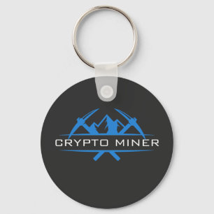 Text des Crypto Miner-Individuellen Namens Schlüsselanhänger