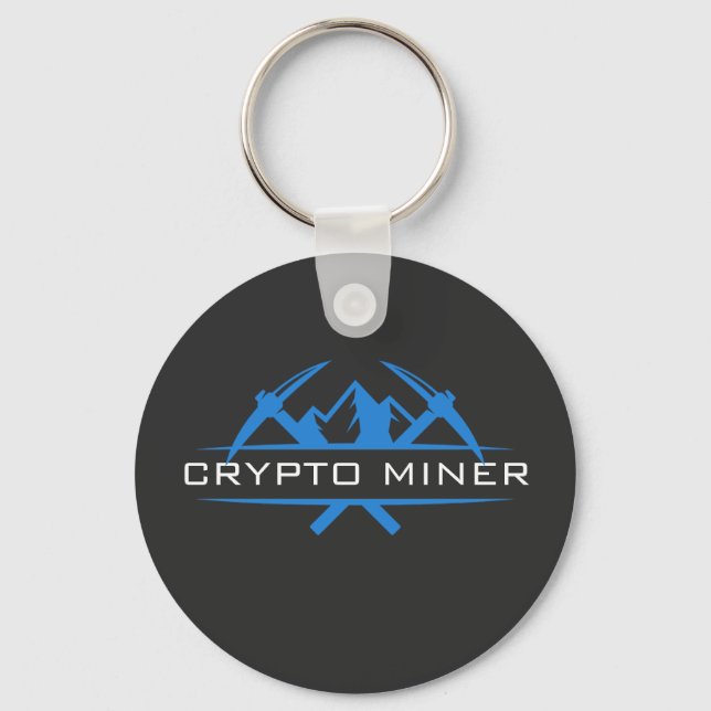 Text des Crypto Miner-Individuellen Namens Schlüsselanhänger (Vorderseite)