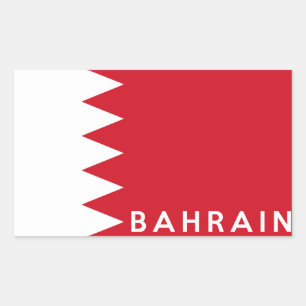 Text des Flaggenmarkierungszeichens in Bahrain Rechteckiger Aufkleber