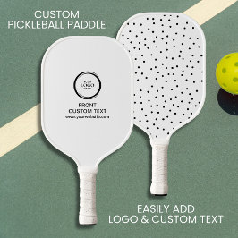Text des Logos für benutzerdefinierte Unternehmen  Pickleball Schläger