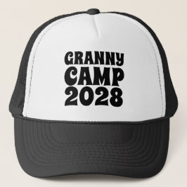 Text des Retro-Granny-Camps Truckerkappe