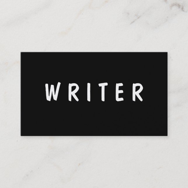 Text des Verfasser-| des Autorn-| Visitenkarte (Vorderseite)