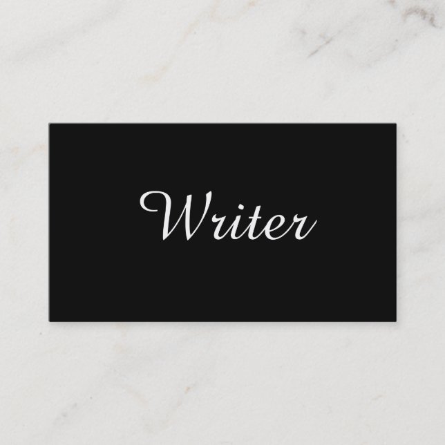 Text des Verfasser-| des Autorn-| Visitenkarte (Vorderseite)