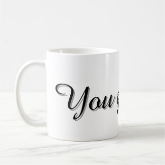Text Design Mug Kaffeetasse