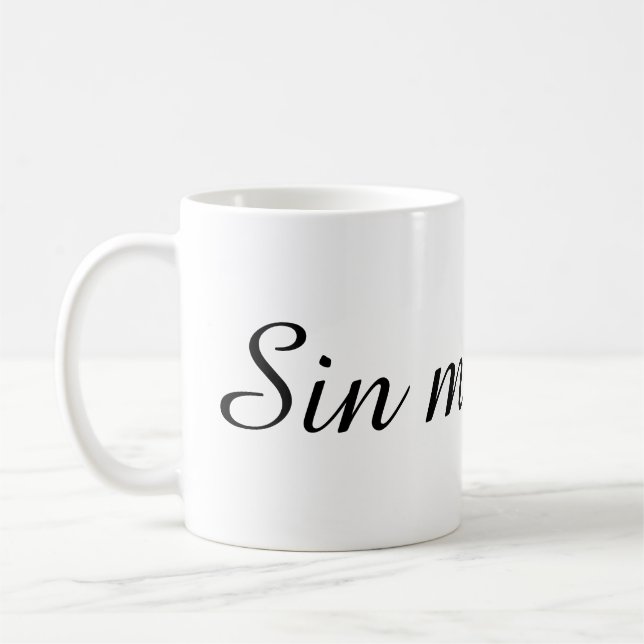 Text Design Mug Kaffeetasse (Links)