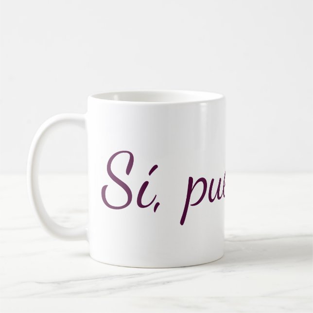 Text Design Mug Kaffeetasse (Links)
