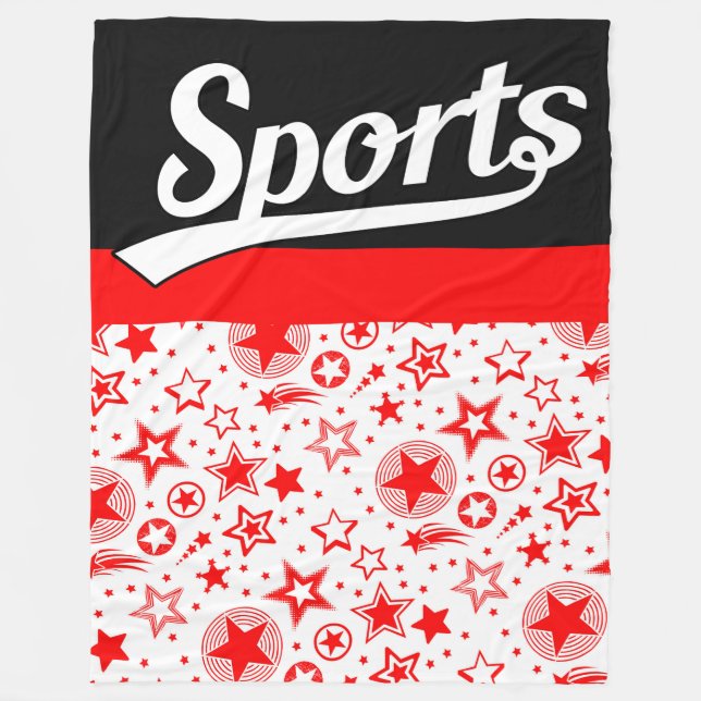 Text-Design: SPORTweiß + Ihr eigener Text & Ideen Fleecedecke (Vorderseite)